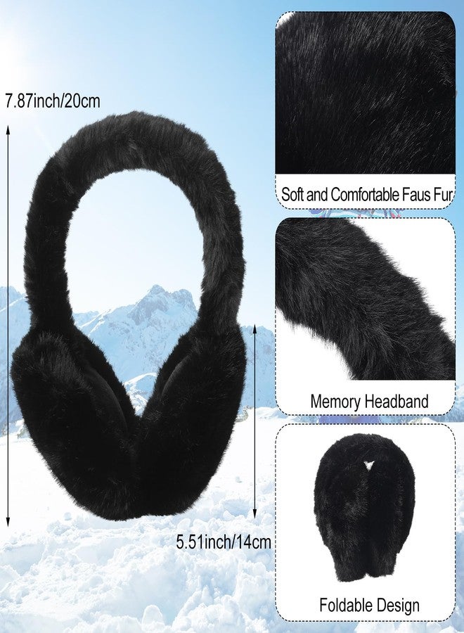 Cuffbow 6 Pieces Winter Hat Scarf Gloves Knit Women Warm Sets Beanie Hat Touchscreen Gloves Ear Muffs Warmer Neck Scarves Socks Sets Gifts for Women Men - Image 3